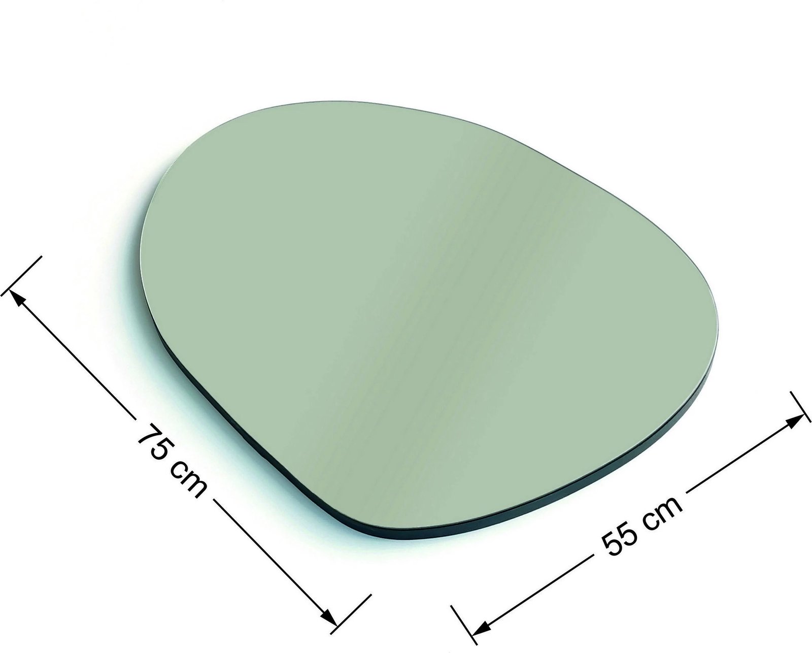 Pasqyrë moderne, ngjyrë e zezë, Gusto Ayna A340