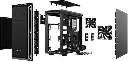 Kasë Be quiet! PURE BASE 600 Silver BG022, Midi Tower, e zezë/argjend