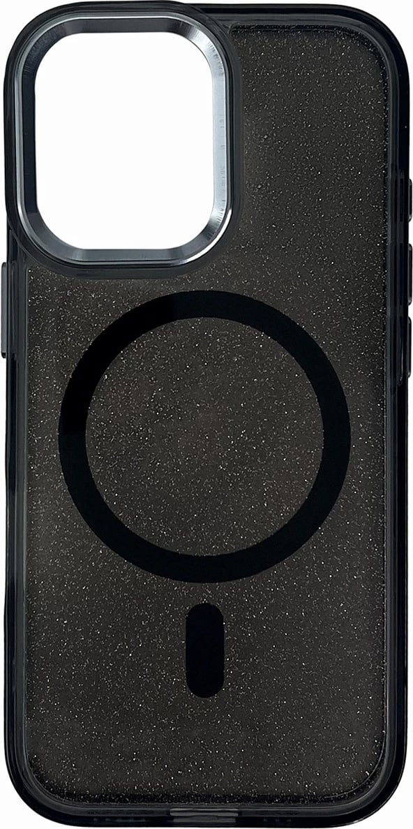 Mbështjellës Hurtel Glitter Case me MagSafe për Samsung Galaxy A16 5G, i zi