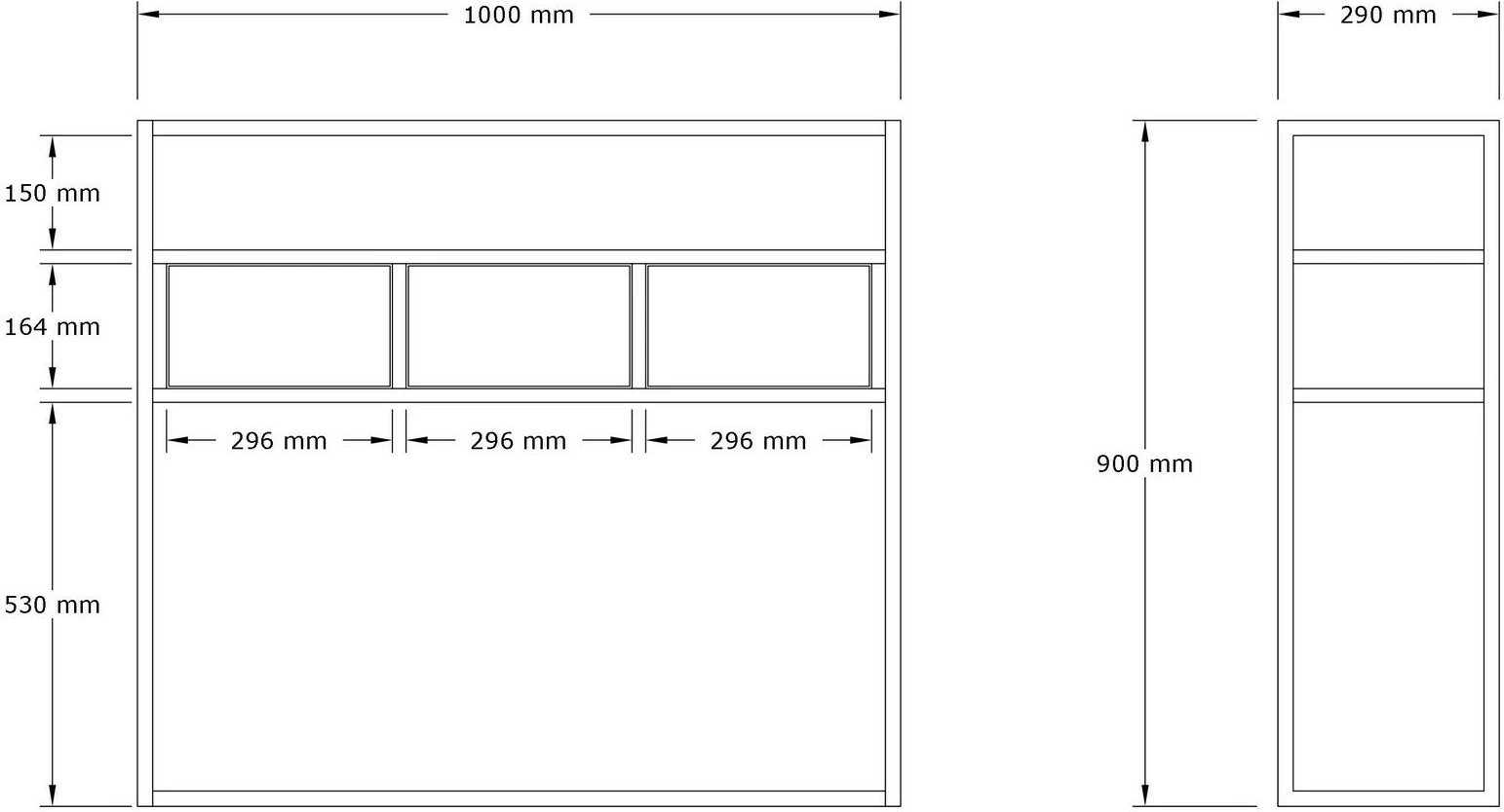 Konsol Hanah Home, ngjyrë Freesia Marble