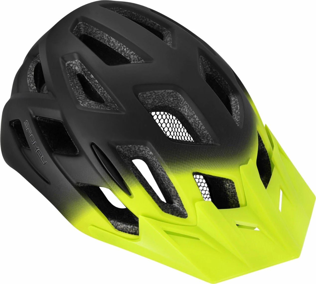 Helmetë biçiklete Spokey unisex, e zezë-e verdhë