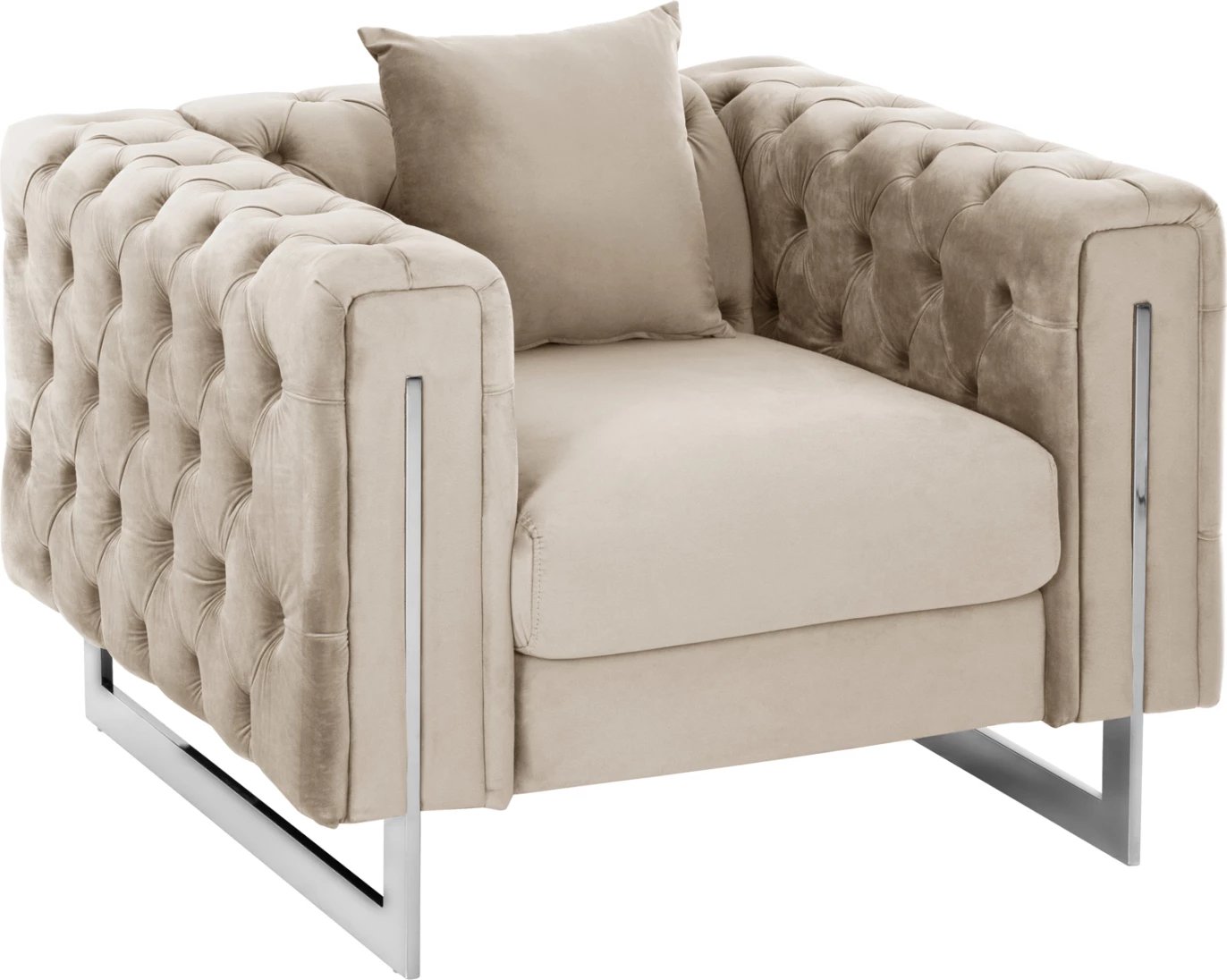 Fotelje Chesterfield krem, FH3261.02, 99x86.5x77H cm