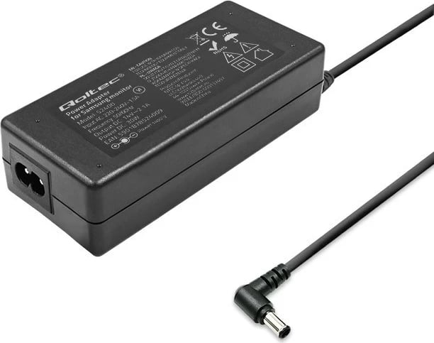 Qoltec 52400 Përshtatës i rrymës për monitor Samsung 30W | 14V | 2.1A | spina 6.5*4.4 | + kabllo rryme