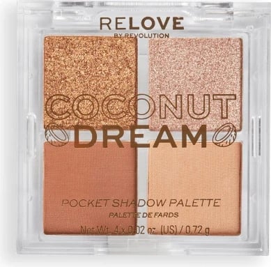 Paletë 4 ngjyrëshe Revolution Relove  COCONUT DREAM 0.72 g