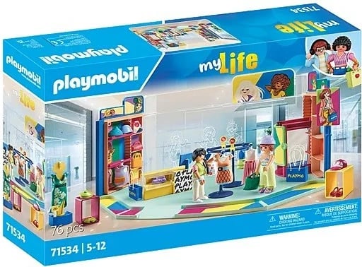 Set lodrash Playmobil My Life 71534 Clothing Boutique, 76 pjesë