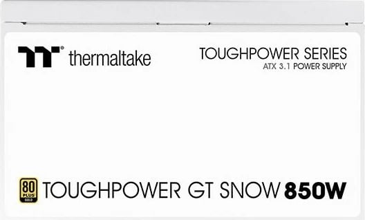 Furnizues energjie Thermaltake Toughpower GT Snow, 850W, 80 PLUS Gold, i bardhë
