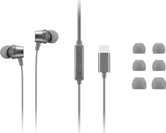Kufje Lenovo 300 USB-C GXD1J77353, gri