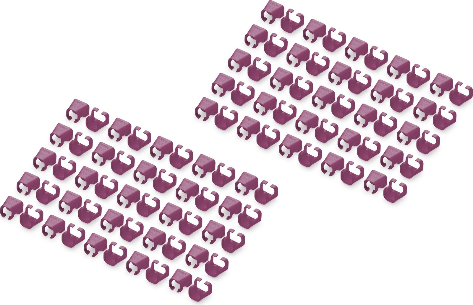 Klipë kabllosh Digitus, 100 copë, magenta