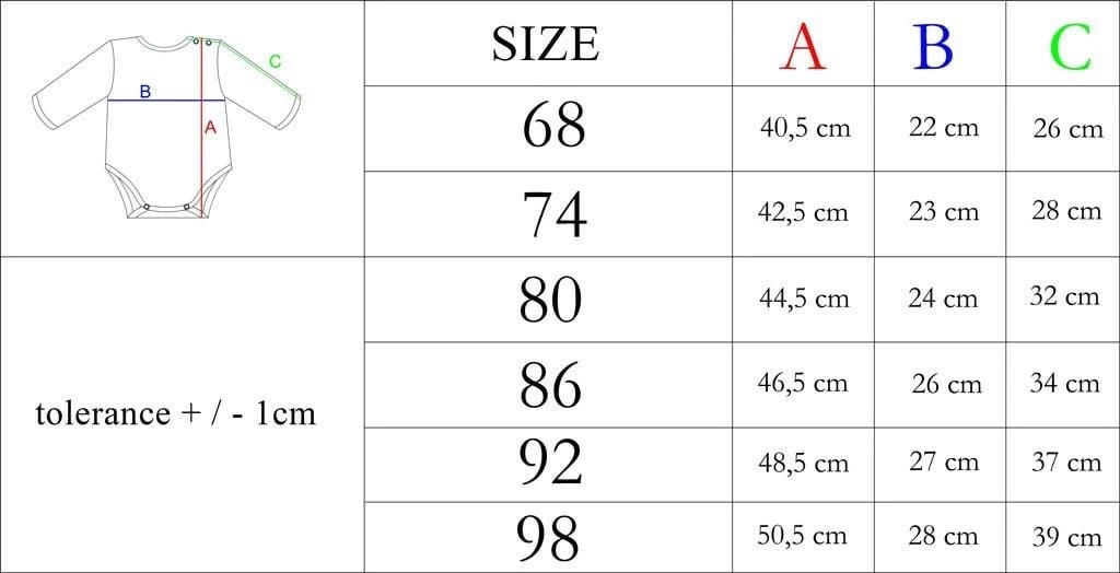 Body për bebe me mëngë të gjata, Nicol Viki, madhësi 56 (0-3m), pambuk 100%, e zezë