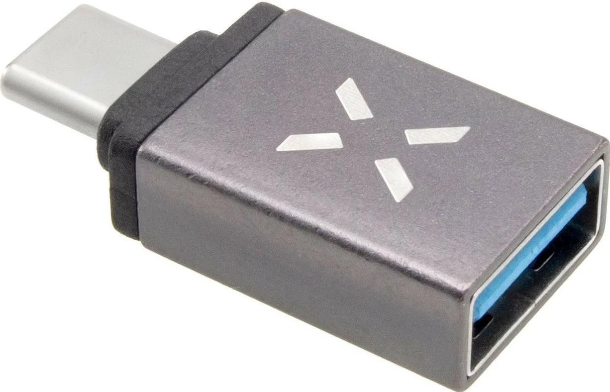 Adapter Fixed USB-A në USB-C, gri