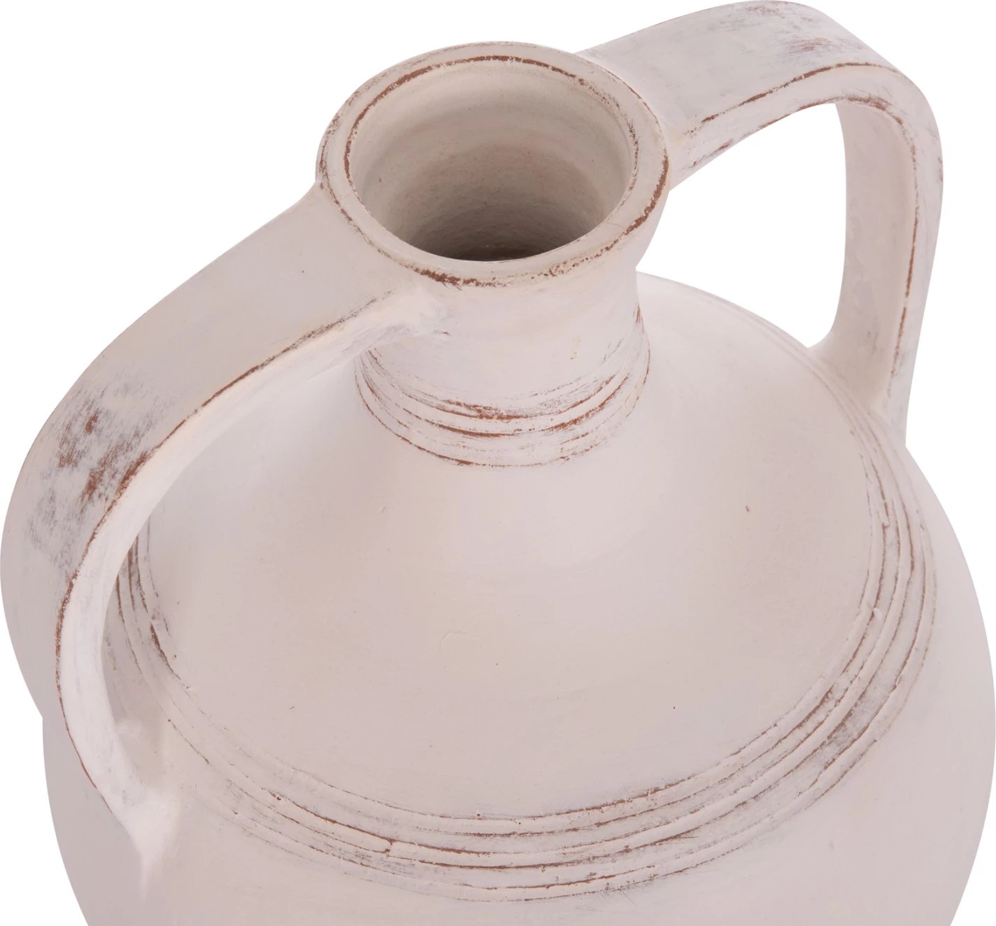 Vazo dekorative amforë, terrakotë e bardhë, FEAX FH4676.02S, 35x35x48cm