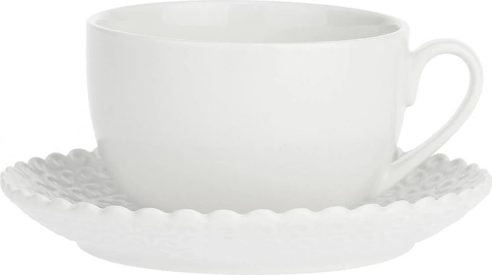 Filxhan me pjatëz LA PORCELLANA BIANCA MOMENTI 450 ml, e bardhë
