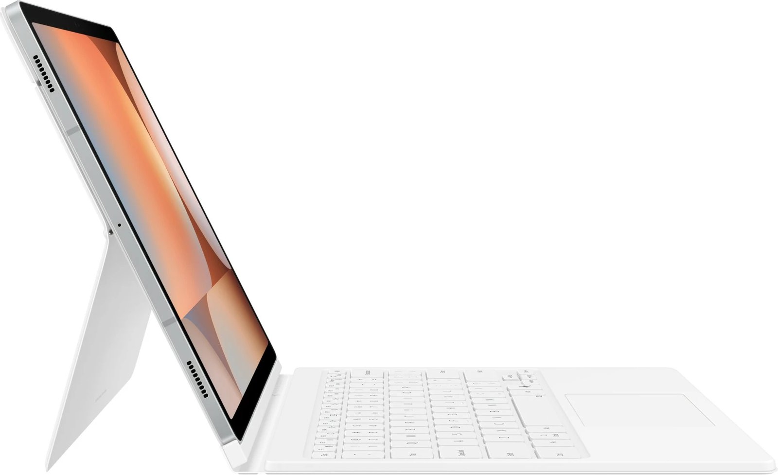 Mbështjellës tastierë Samsung EF-DX825, QWERTZ, gjermanisht, Touchpad, Galaxy Tab S10+ / S9+ / S9 FE+, bardhë