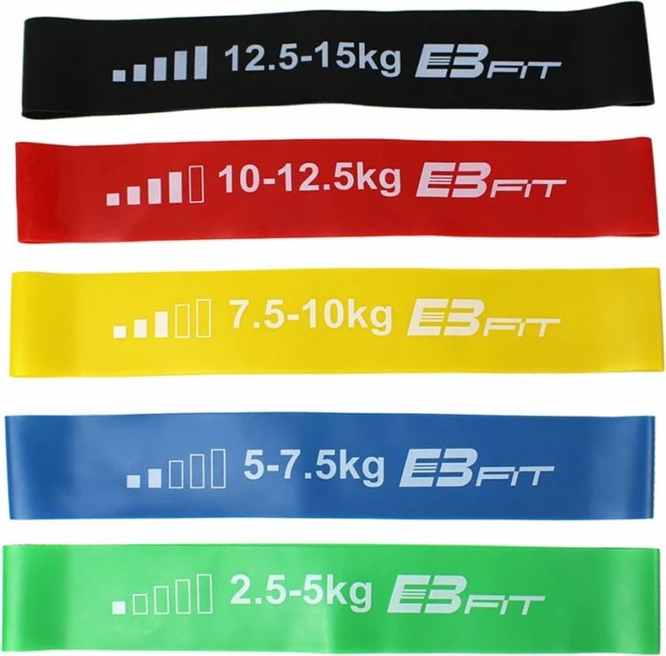 Set rrathësh elastikë për ushtrime Inny, multikolor