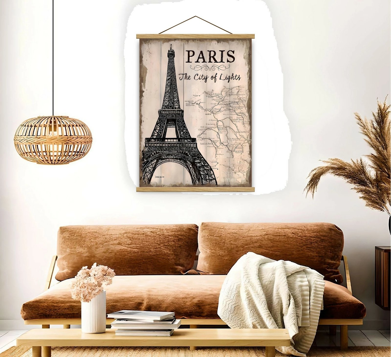 Pikturë dekorative me kornizë, shumëngjyrëshe, MRG46, 50x70cm