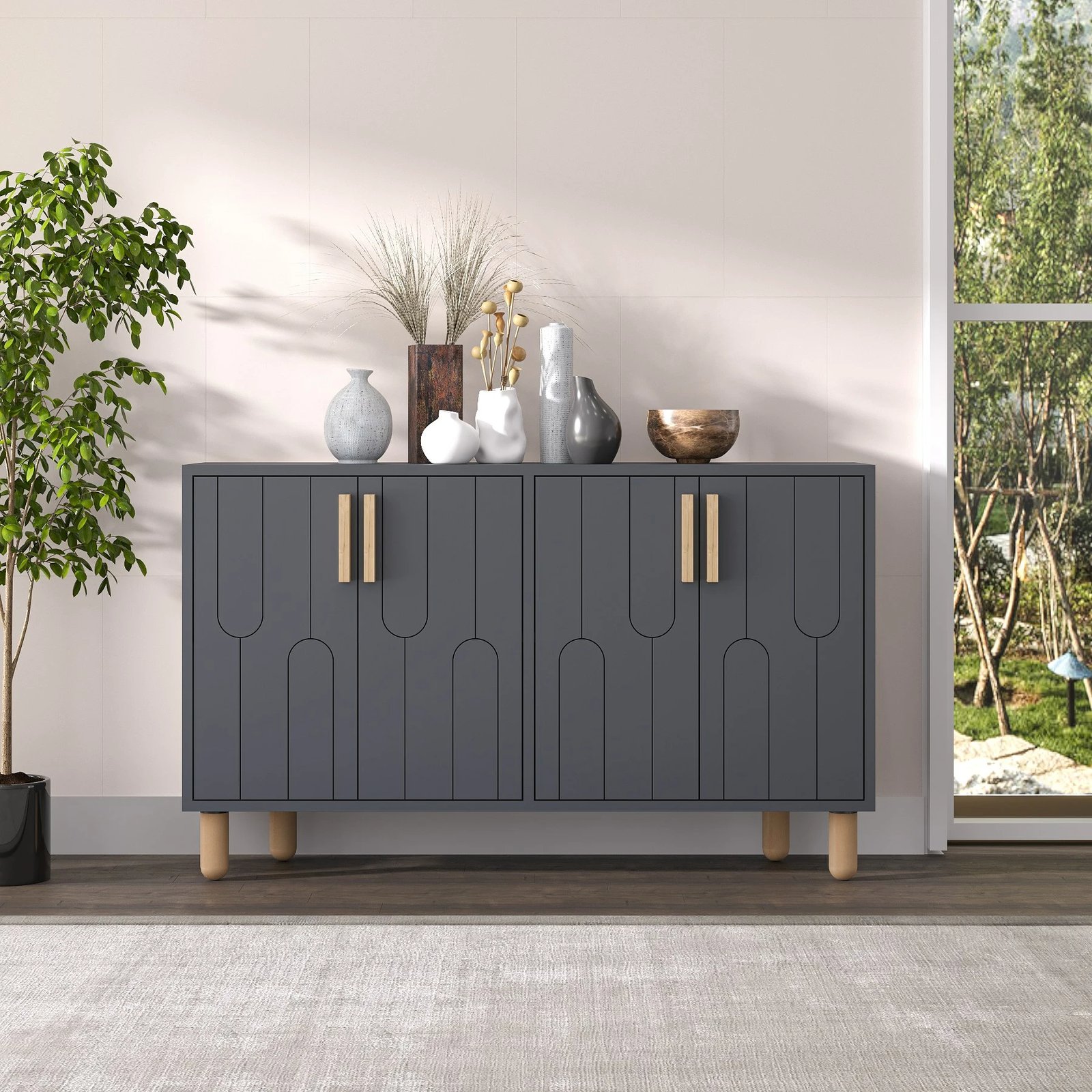 Konsol Vincent, ngjyrë antracit