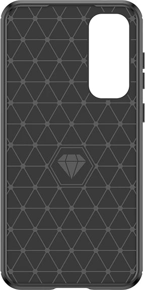 Mbështjellës Hurtel Carbon Case për Samsung Galaxy A55, i zi