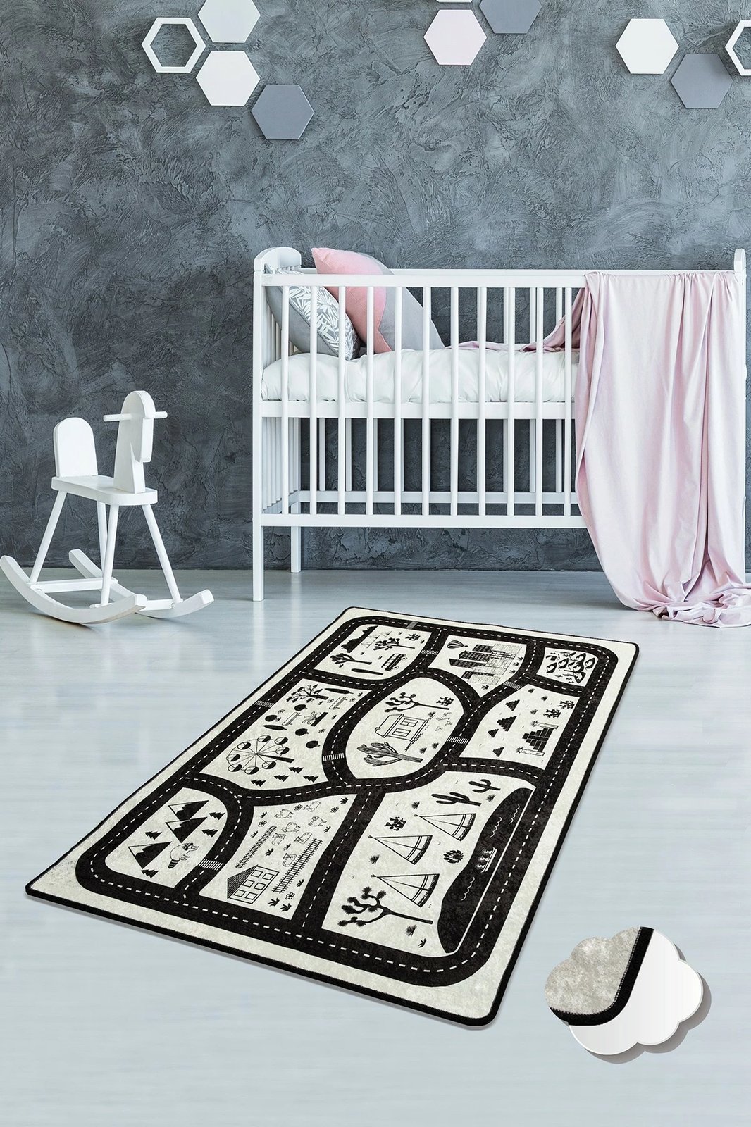 Qilim (100 x 160) Conceptum Hypnose, Black City