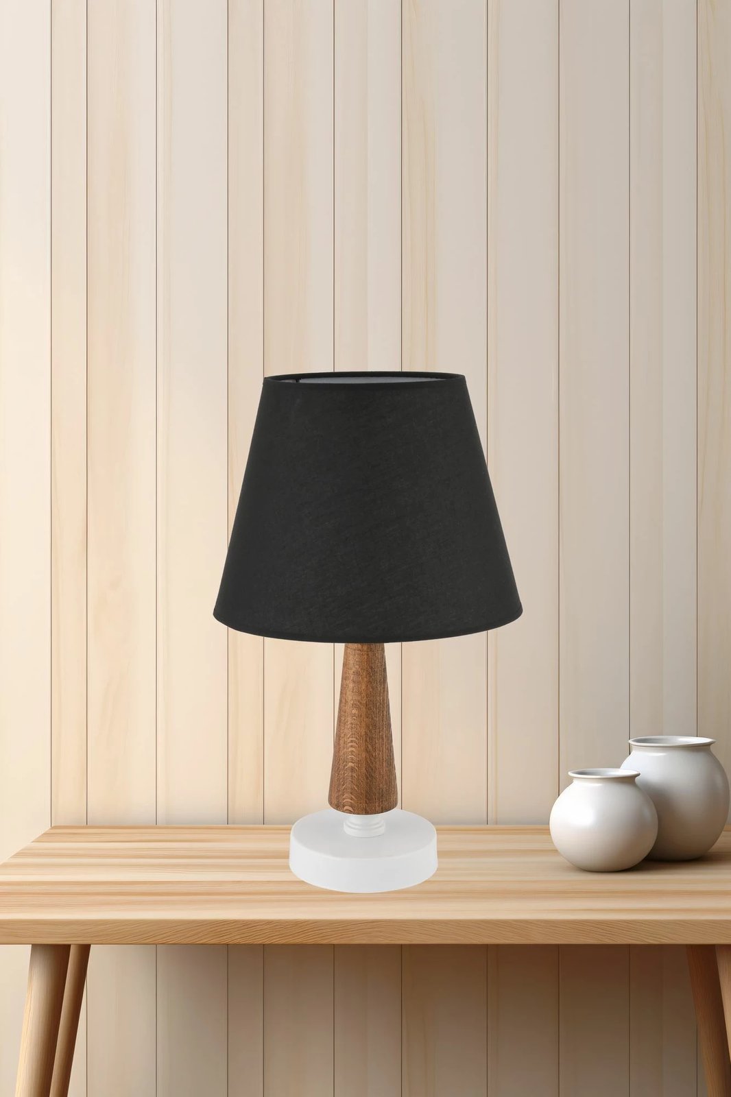 Llambë tavoline Opviq, e zezë, kafe, e bardhë, 303