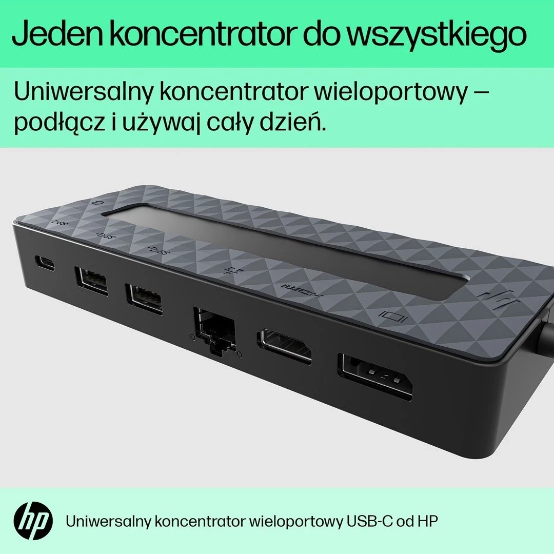 Hub HP universal, Ethernet LAN, 7 porte, USB-C, i zi
