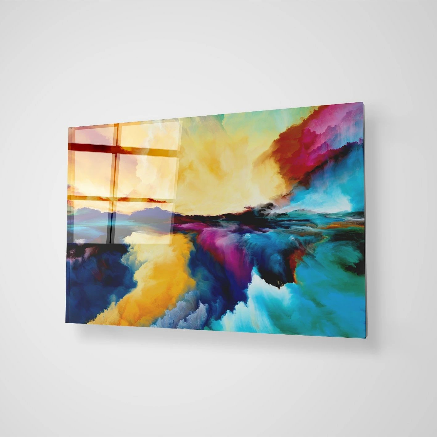 Pikturë dekorative prej xhami të temperuar, shumëngjyrëshe, CAM1027048810 - 50x70cm