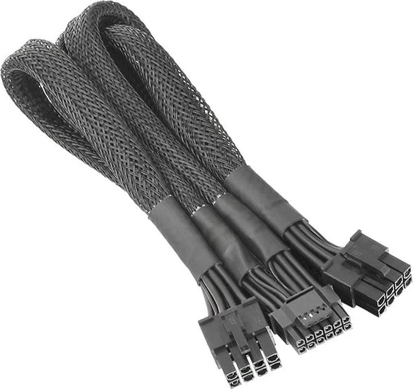 Kabllo splitter Thermaltake PCIe Gen 5, 600mm, e zezë