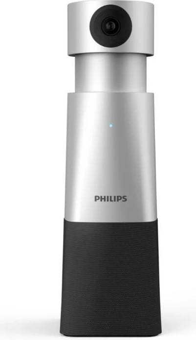 Kamerë konferencash Philips PSE0550/00 me mikrofon të integruar, 4K, Full HD, USB, e zezë/argjendtë Kamerë konferencash Philips PSE0550/00 me mikrofon të integruar, 4K, Full HD, USB, e zezë/argjendtë
