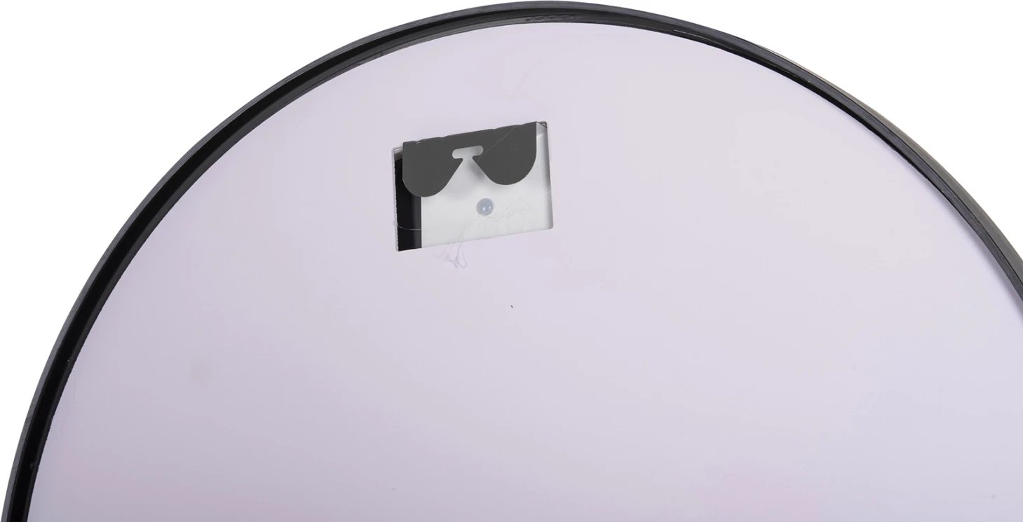 Pasqyrë muri e rrumbullakët, alumini, ngjyrë e zezë, FH9579.01, Φ60x3cm