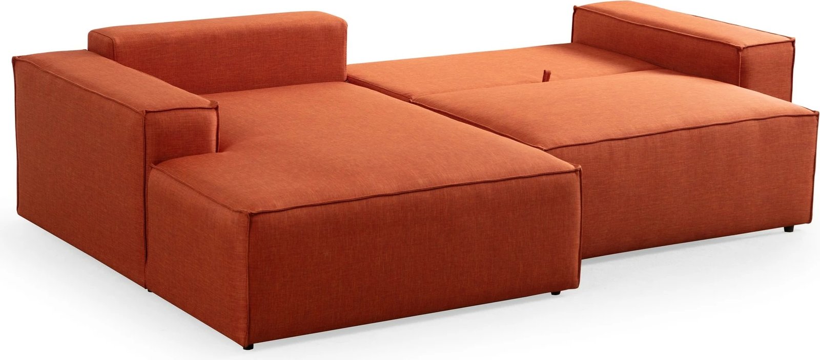 Kënd divan-krevat Atelier del Sofa, kënd i majtë, portokalli