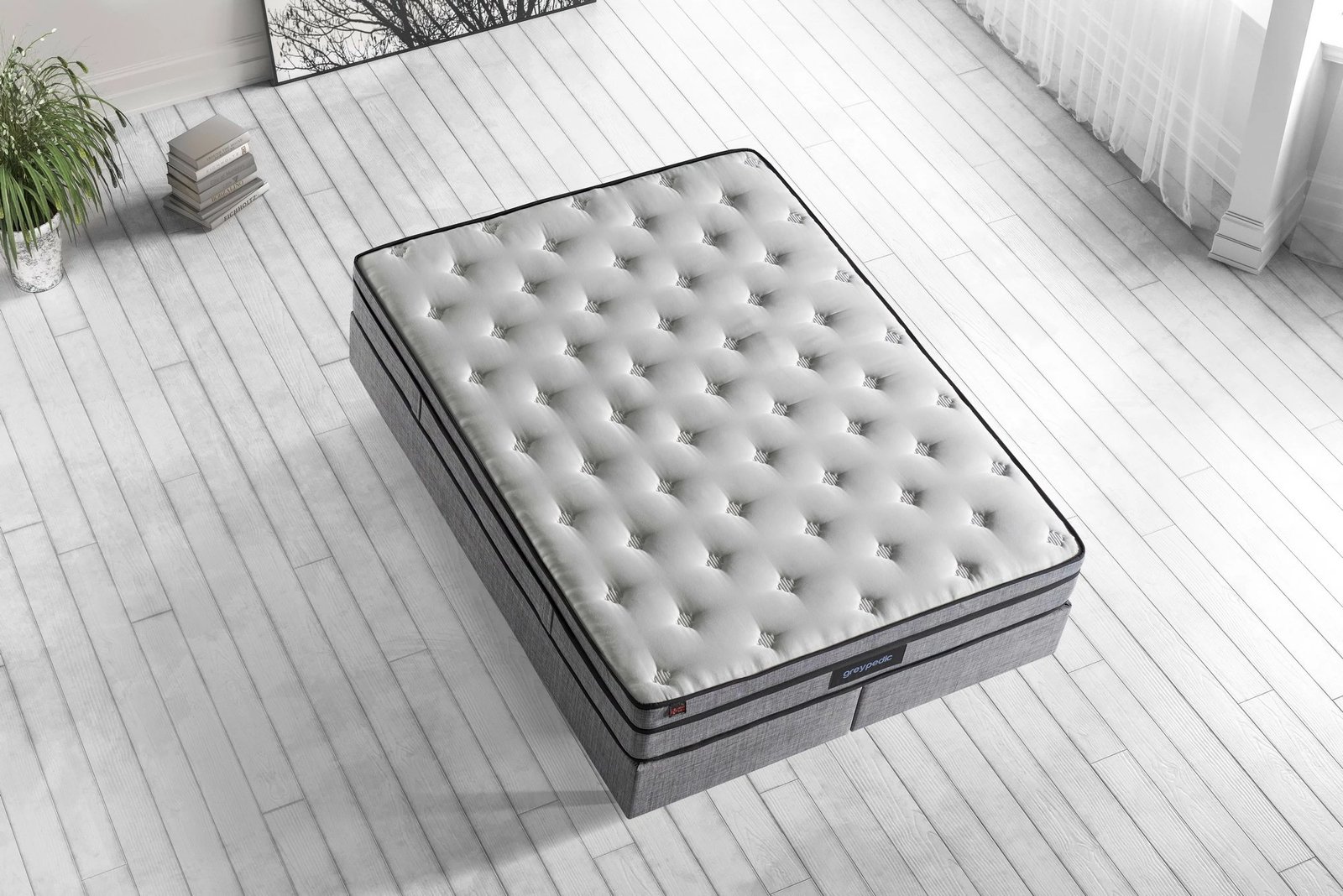 Madrac dopio Greypedic, ultra i fortë, Skye Decor, 200x200 cm