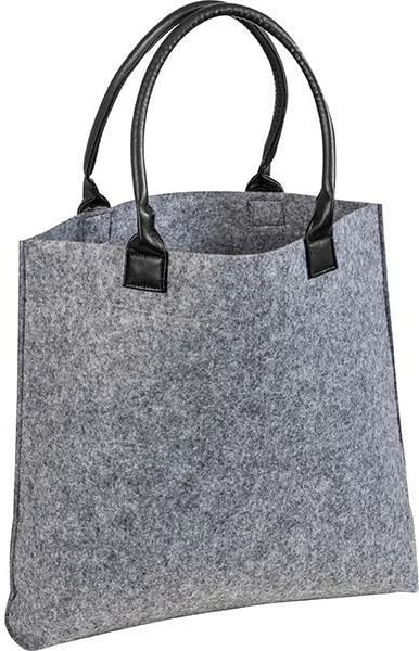 Çantë dore MACMA prej fletë gri me doreza lëkure sintetike