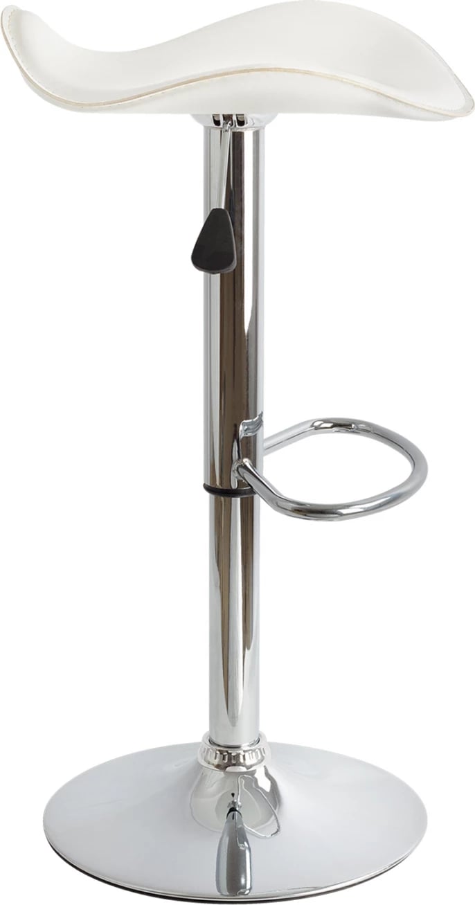 Karrige për bar FH201.02, e bardhë PU me ngritje gazi 45χ45χ82, set prej 2 copë