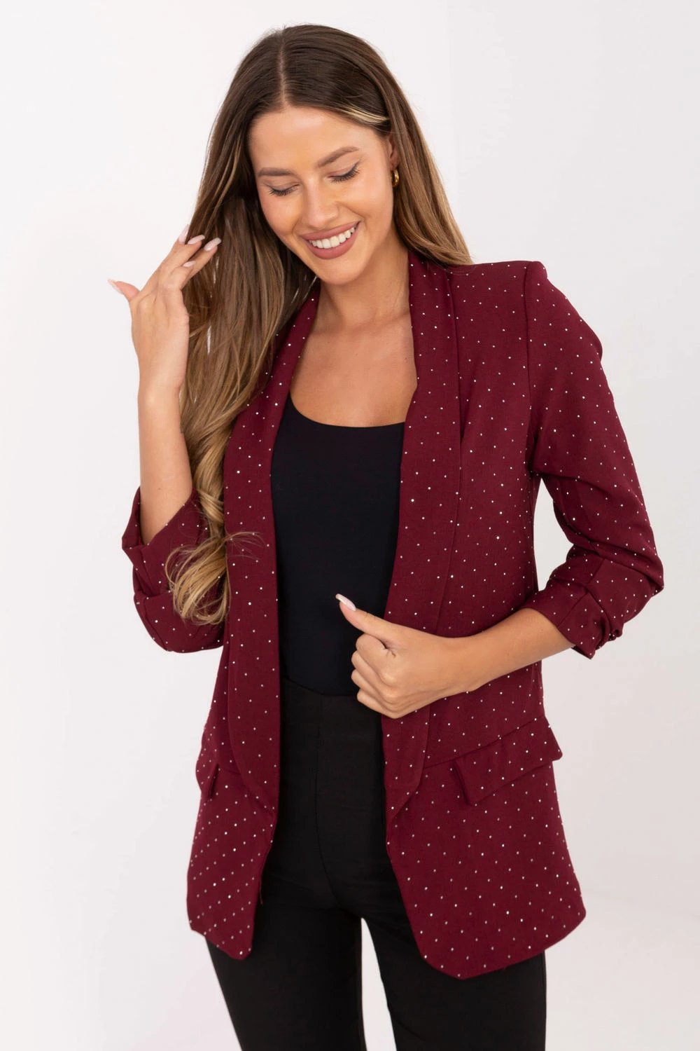 Jakne femra Italy Moda 217018, e kuqe
