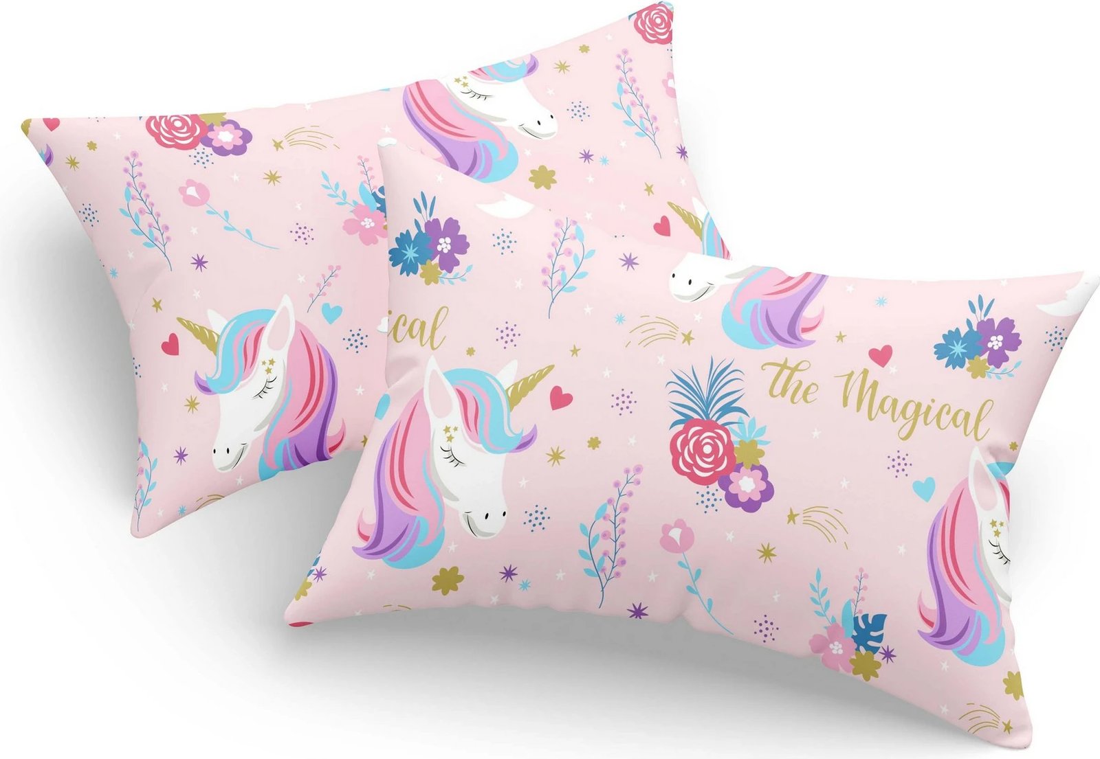Set këllëfësh jastëku (2 copë), L'essentiel, Magical, rozë