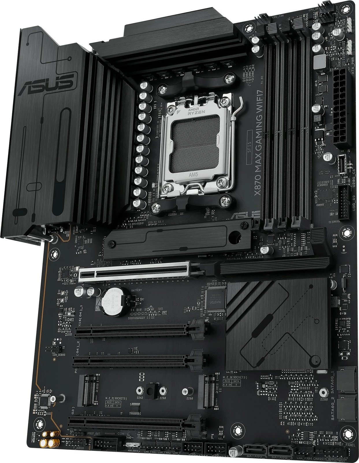 Pllakë amë ASUS X870 MAX GAMING WIFI7, Socket AM5, DDR5, ATX, Wi-Fi 7, e zezë