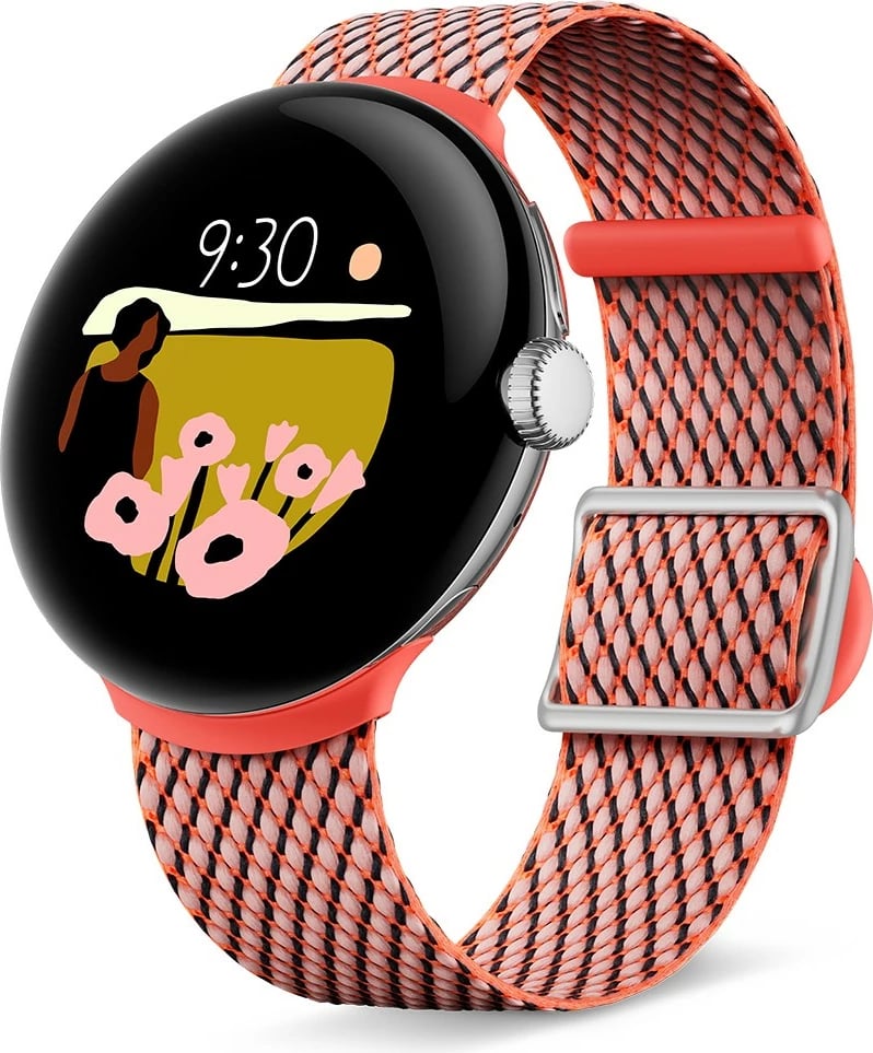 Rrip për smartwatch Google Pixel Watch, plastikë/çelik, korale