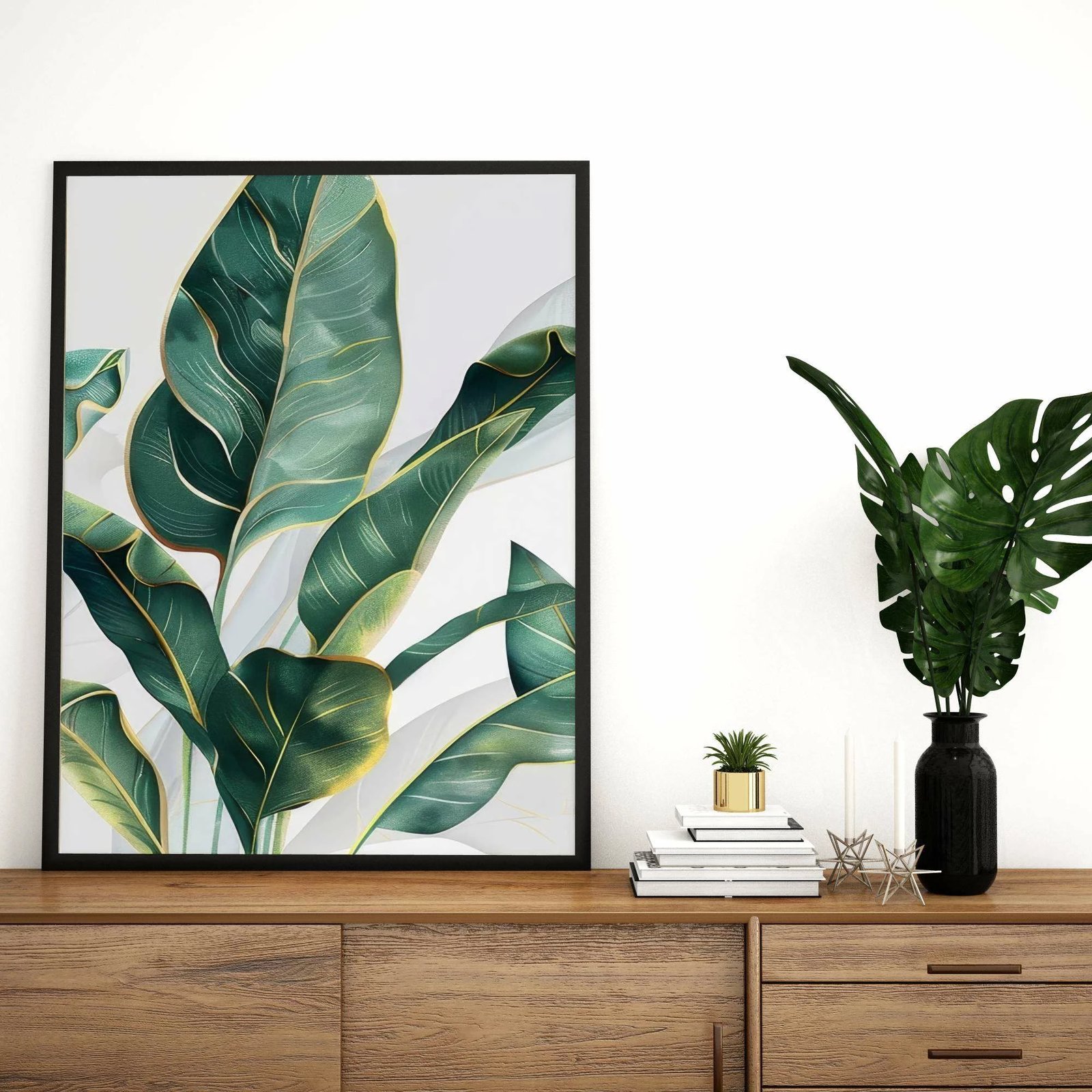 Pikturë dekorative me kornizë MDF, Wallity, shumëngjyrëshe, Mp-00114, 40x50cm