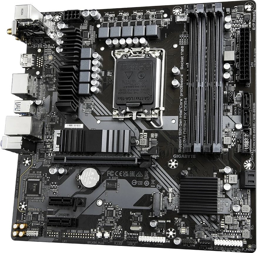Pllakë amë Gigabyte B760M DS3H AX DDR4, Socket LGA1700, micro ATX