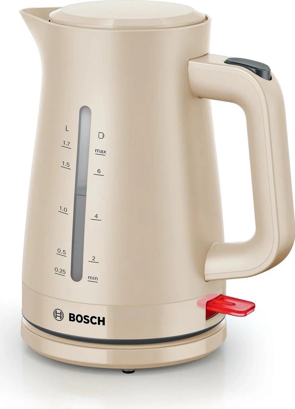 Çajnik Bosch TWK3M127, 1.7 litra, bezhë