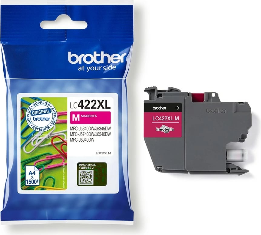Toner Brother LC422XL Magenta, për MFC-J5340DW/J5345DW/J5740DW/J6540DW/J6940DW, 1500 faqe