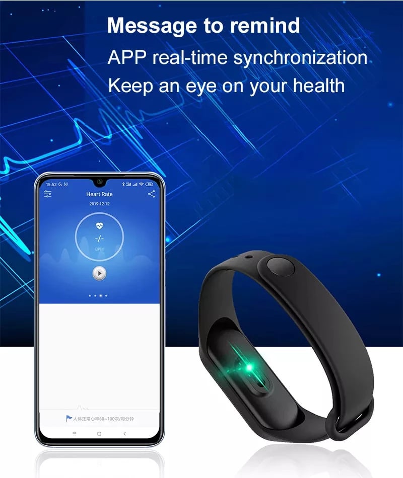 Orë e mençur M4, IOS & Android, e zezë