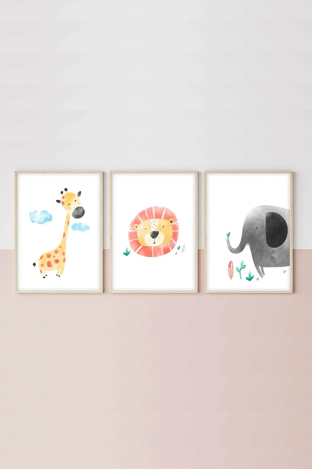 Pikturë dekorative me kornizë MDF (3 copë), Wallity, Huhu150, 50x35cm