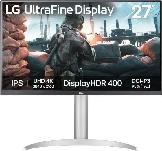 Monitor LG 27UP650K-W, 27 inç, 4K Ultra HD, IPS, FreeSync, HDR, i bardhë