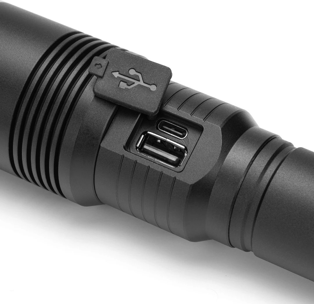 Llambë dore Montis MT159, LED, 3000 mAh, alumini, e zezë
