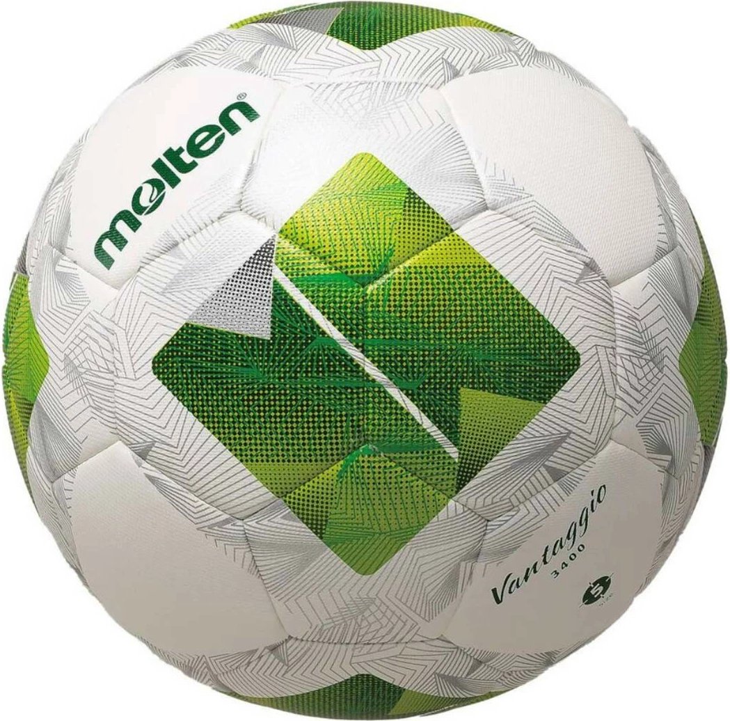Top futbolli Molten për meshkuj, bardhë-gjelbër