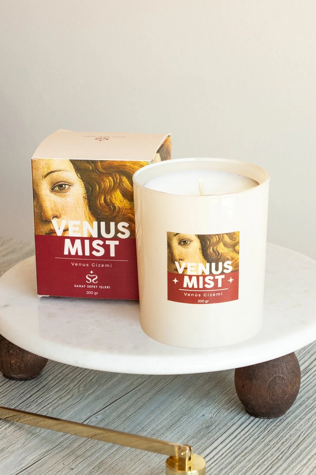 Qiri aromatik Venus Mist, ngjyrë bezhë, Evila Originals