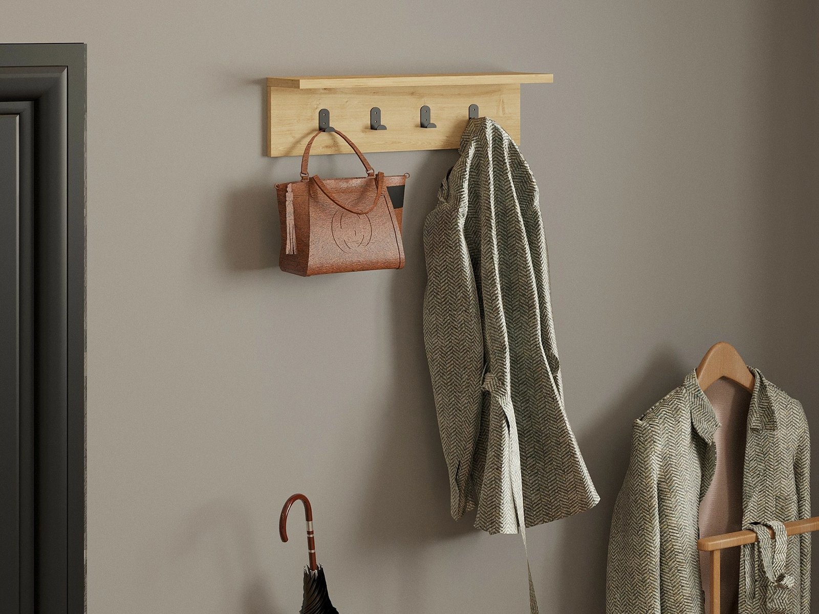 Raft muri Ayla, ngjyrë Sapphire, Hanah Home