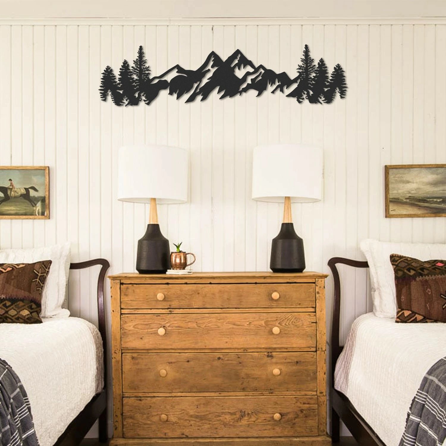 Aksesor dekorativ muri prej metali, Wallity, art muri me male, APT630