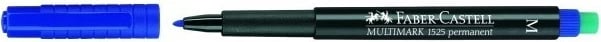 Marker Faber-Castell 152551, plastikë, majë 1mm, ngjyrë blu/zezë