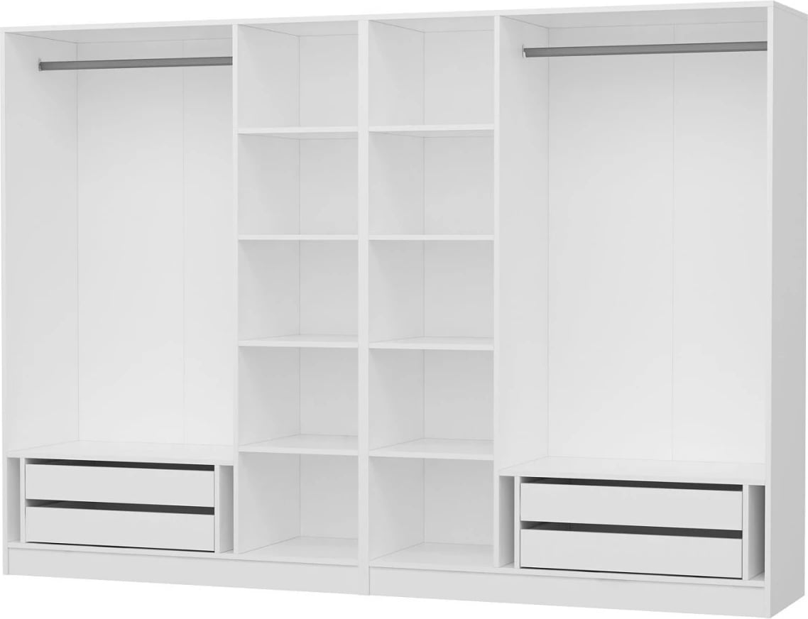 Dollap i bardhë për dhomë gjumi, Skye Decor, Kale - 3847